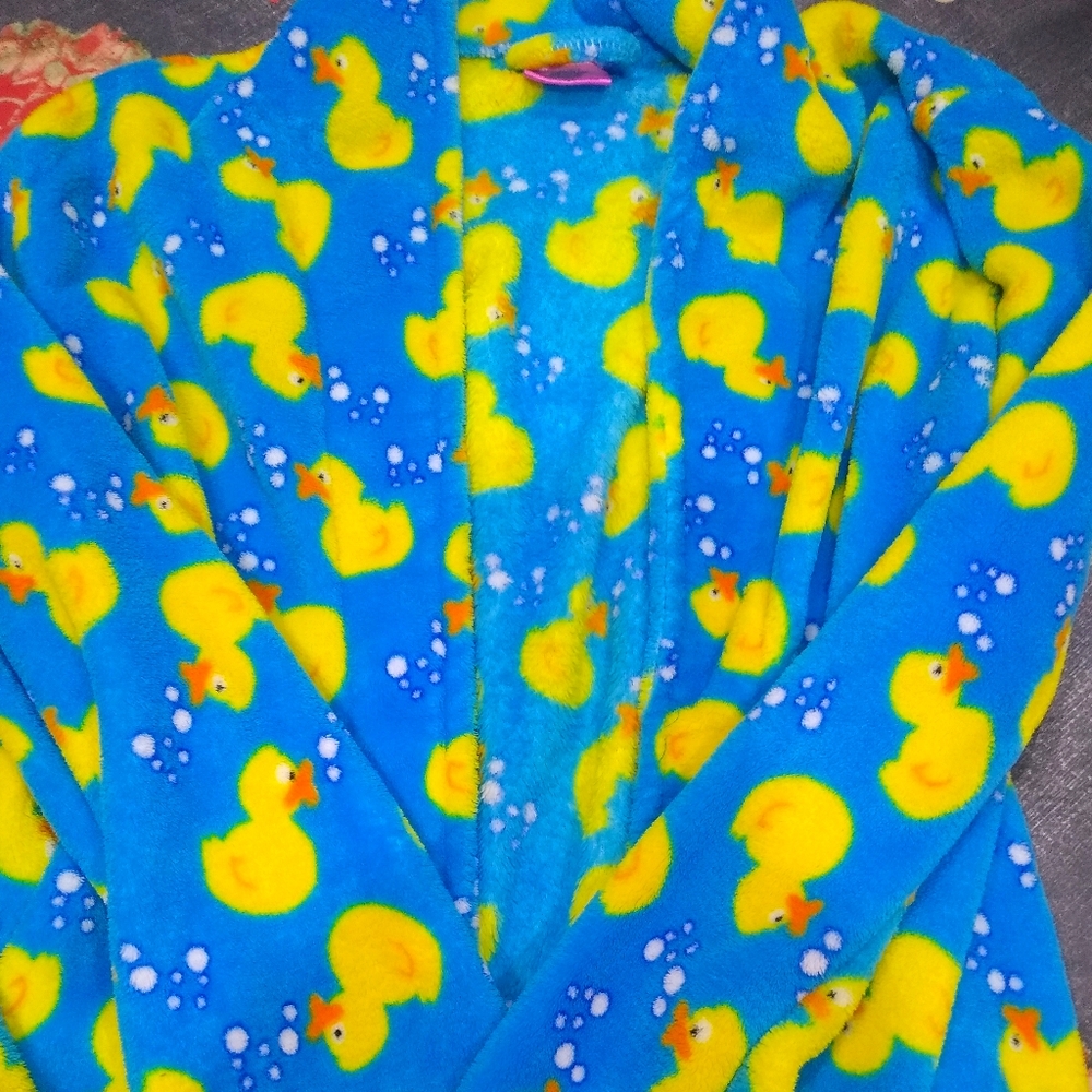 Women's rubber duckie robe